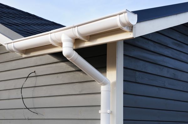 PVC Rain Gutter Installation in Angier