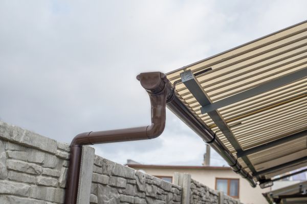 Plastic Downspout Installation in Angier